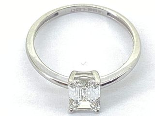 sortija oro 18k con diamante de laboratorio