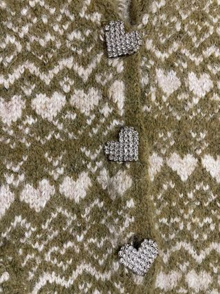 Chaleco Zara vintage de punto estilo nórdico