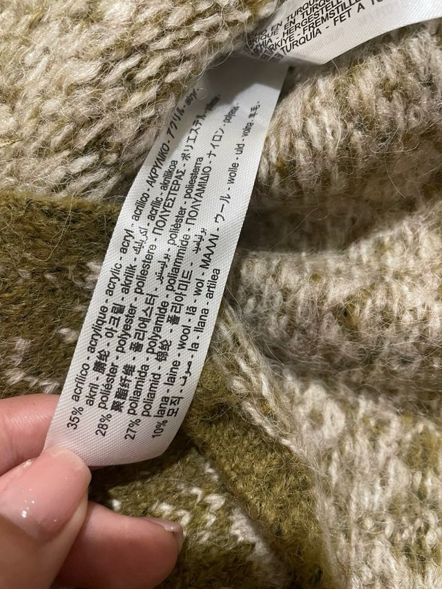 Chaleco Zara vintage de punto estilo nórdico