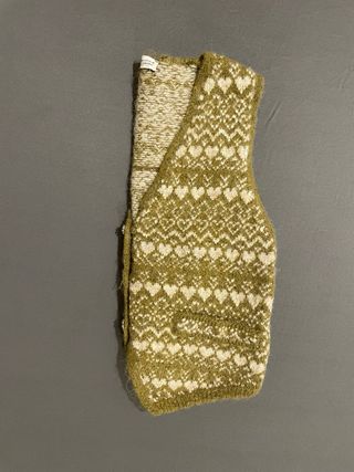 Chaleco Zara vintage de punto estilo nórdico