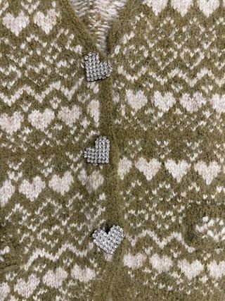 Chaleco Zara vintage de punto estilo nórdico