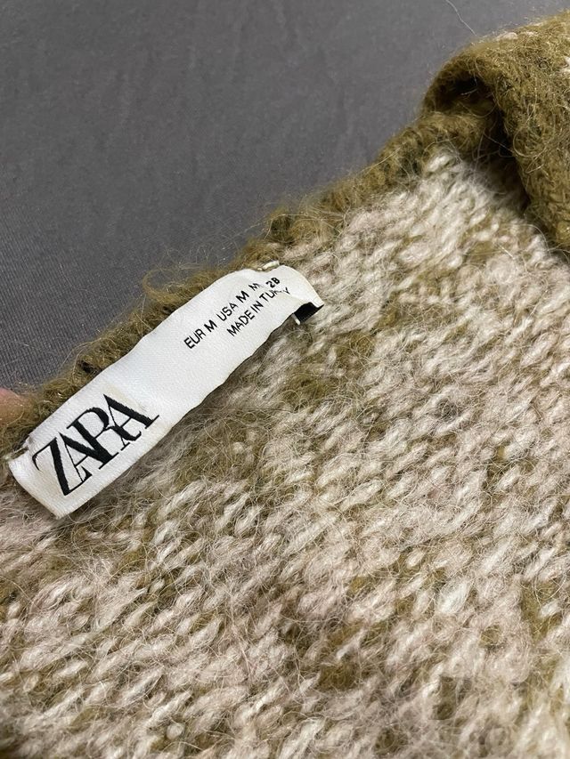 Chaleco Zara vintage de punto estilo nórdico