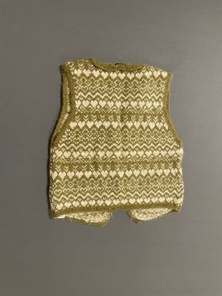 Chaleco Zara vintage de punto estilo nórdico