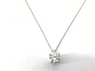 collar oro 18k con diamante de laboratorio 23cm