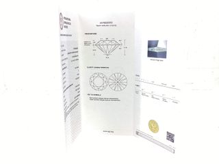 collar oro 18k con diamante de laboratorio 23cm