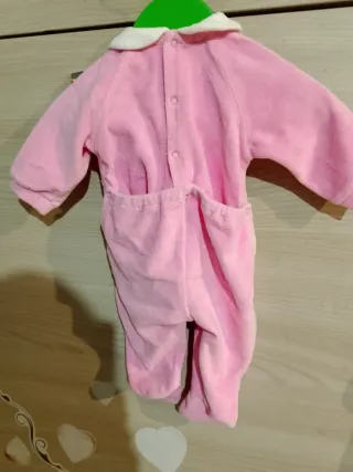 Tutina neonata rosa con coniglietto