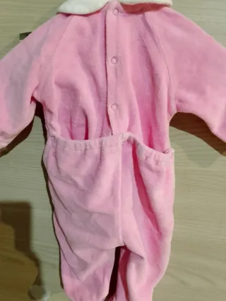 Tutina neonata rosa con coniglietto