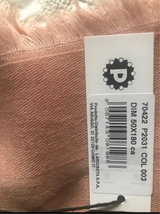 Sciarpa Pollini color salmone