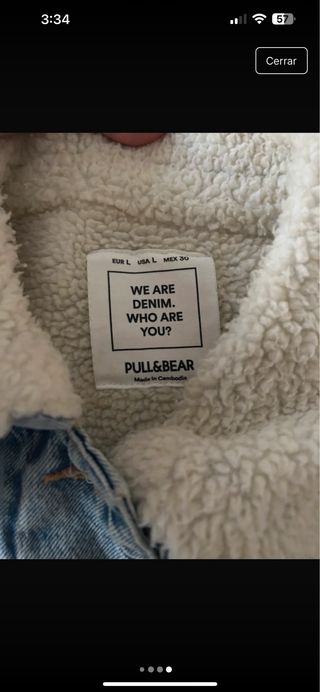 Chaqueta tejana forrada