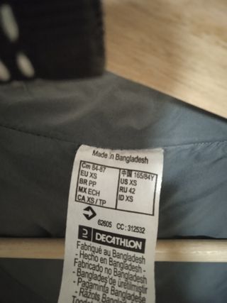 Chaqueta Decathlon Negra