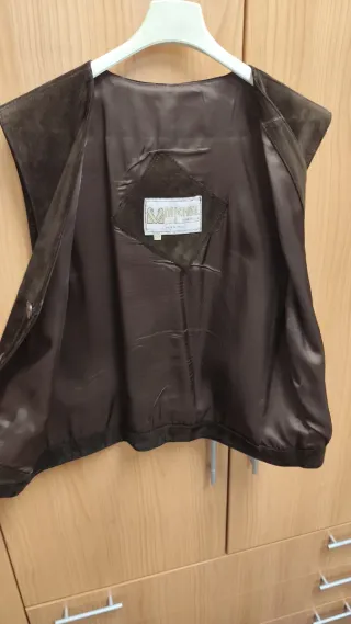 Gilet uomo vera pelle scamosciata