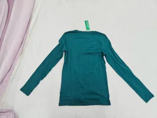 Camiseta Benetton verde manga larga