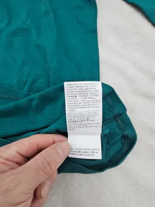 Camiseta Benetton verde manga larga