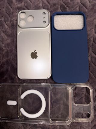 Fundas iPhone (Plata y Azul)