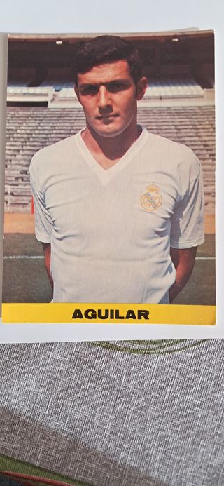 Postal Jugador Real Madrid - Aguilar