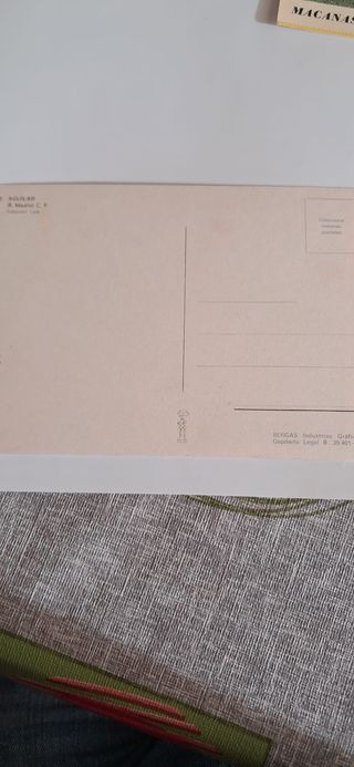 Postal Jugador Real Madrid - Aguilar