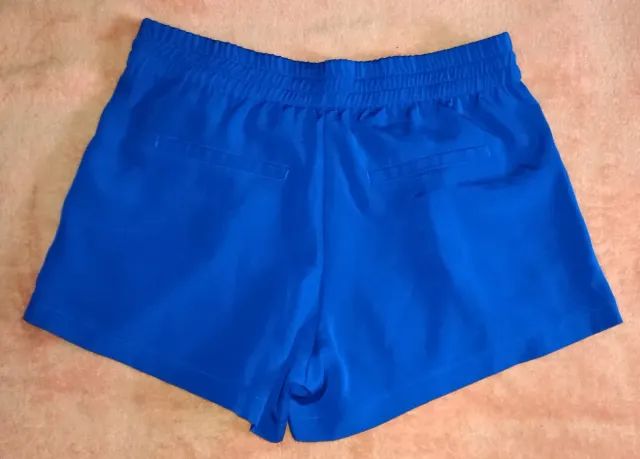 Shorts blu con cerniera