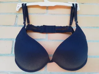 Sujetador Women'Secret azul con encaje