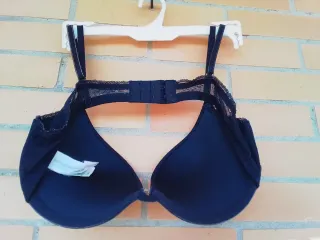 Sujetador Women'Secret azul con encaje