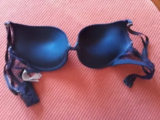 Sujetador Women'Secret azul con encaje