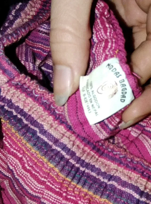 Calças Harem Listradas Tamanho Único