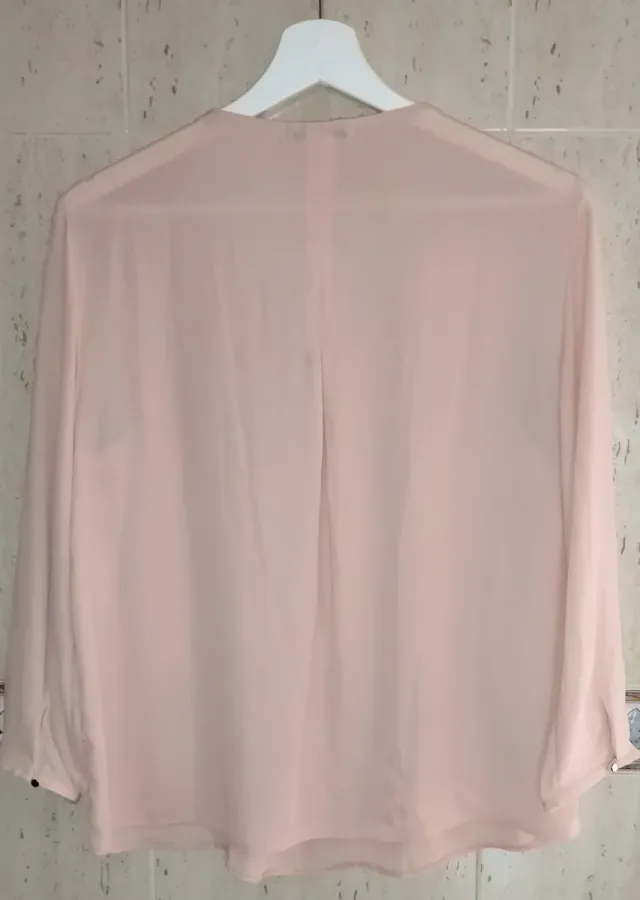 Blusa Bershka rosa com zíper