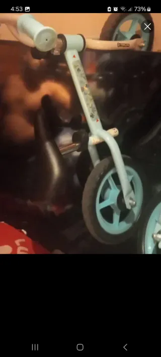 Bicicleta infantil azul