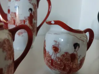 JUEGO DE CAFÉ - TÉ PORCELANA JAPÓN VINTAGE