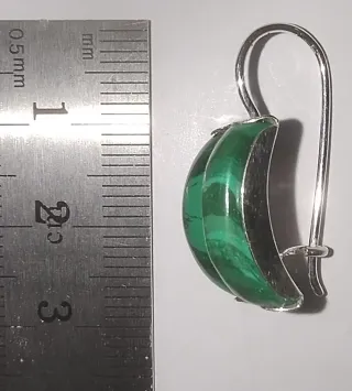 Orecchini Malachite Argento