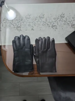 2 Pares Guantes Piel Hombre y Mujer