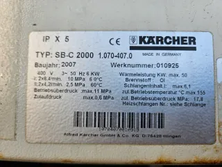 Hidrolimpiadora Karcher profesional de 2 lavaderos
