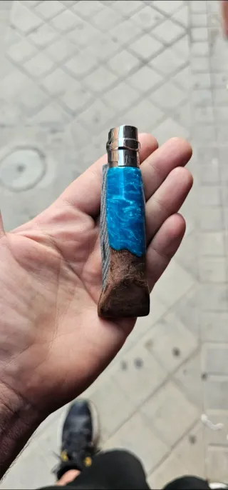 Opinel N°8 Acero Damasco Suminagashi