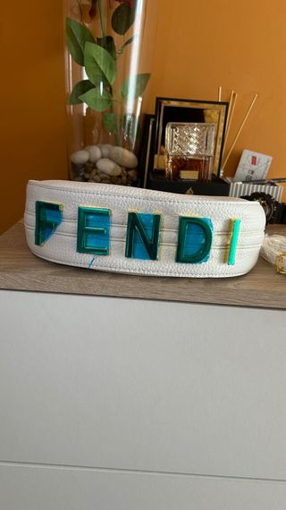 Bolso Fendi Blanco y Verde