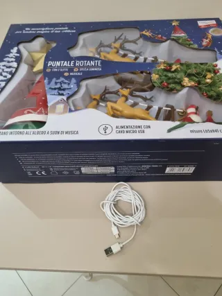 Decorazioni Natale: slitta con renne e stella