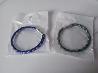 Pulseras trenzadas con cierre magnético