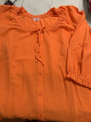 Blusa bpc naranja talla 46 da talla