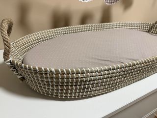 Cambiador de bebé cesta mimbre