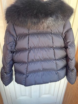 Abrigo plumas Karen Millen Azul cuello desmontable