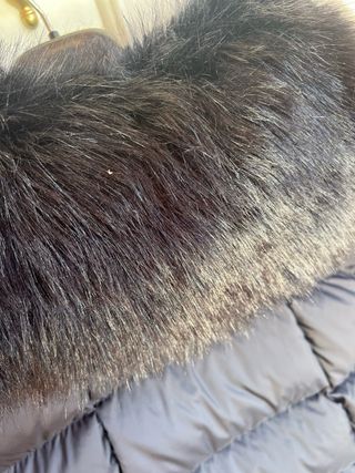 Abrigo plumas Karen Millen Azul cuello desmontable