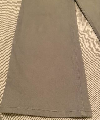 Pantalón ancho mujer gris