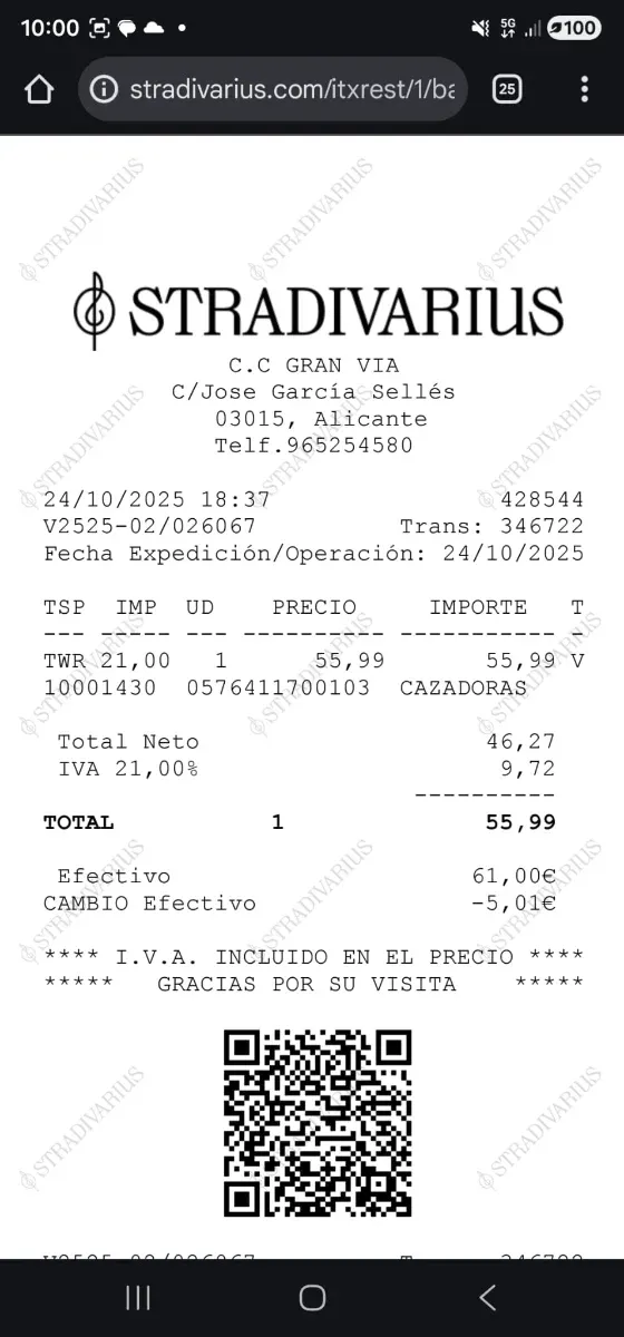 Cazadora Negra Stradivarius Mujer