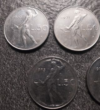 50 Lire Vulcano dal 1970 al 1974 Italia