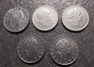 50 Lire Vulcano dal 1970 al 1974 Italia