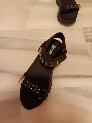 Falda lentejuelas negra