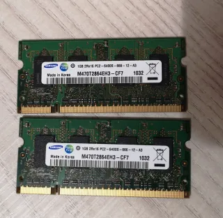 2x Samsung 1GB DDR2 PC2-6400S RAM