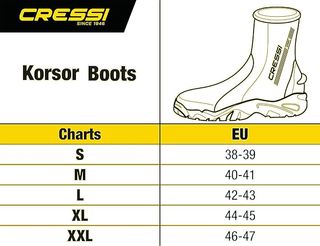 Cressi Korsor Escarpines suela semirrígida 3mm XXL