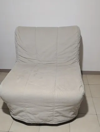 Divano letto singolo comodo beige