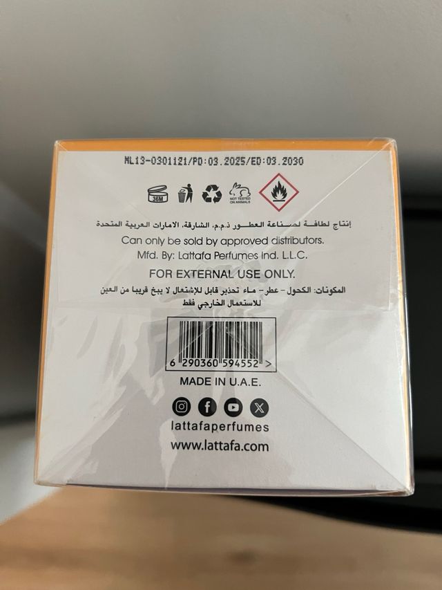 Perfume Lattafa Yara Naranja Blanco