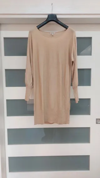 Abito lana e cashmere beige taglia unica