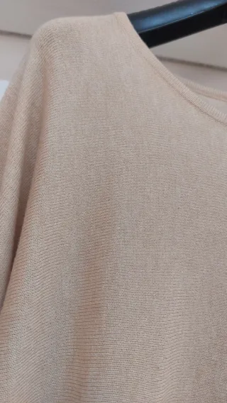 Abito lana e cashmere beige taglia unica